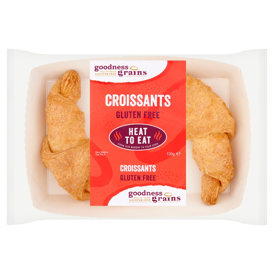 Goodness Grains Gluten Free Croissant 2 Pack 130G