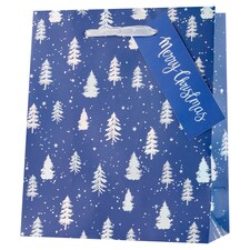 Tesco Navy Trees Small Bag