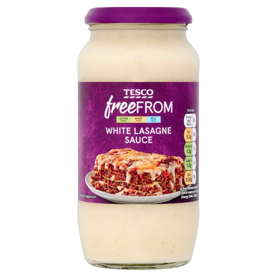 Tesco Free From White Lasagne Sauce 480G