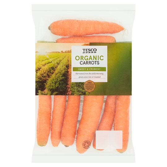 Organic Carrots 700G Tesco Groceries