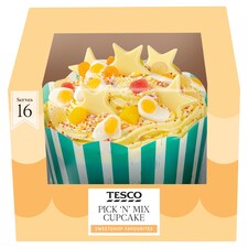 Tesco Pick 'n' Mix Cupcake - Buttercream, Raspberry Jam