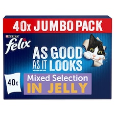 Felix As Good As It Looks Cat Food Mixed Selection 40X100g