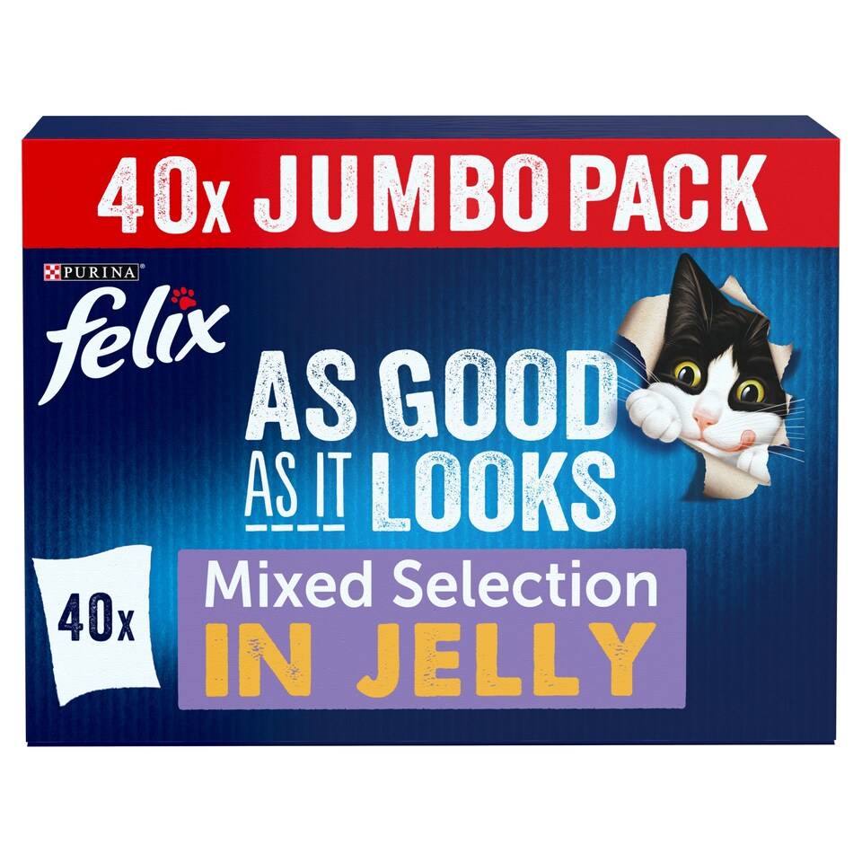 image 1 of Felix As Good As It Looks Cat Food Mixed Selection 40X100g