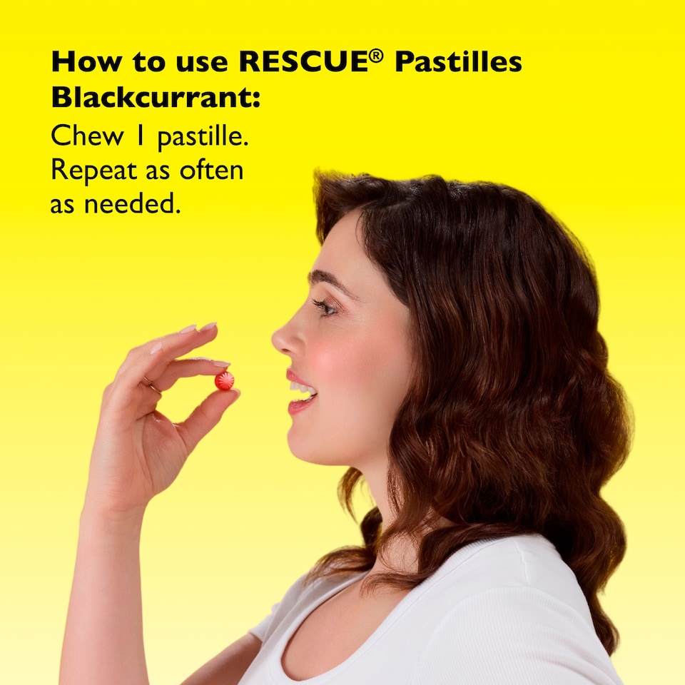 image 1 of Bach Rescue Soothing Blackcurrant Pastilles 50g