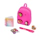 image 2 of Taggeez Mini Filled Stationery Backpack Pink