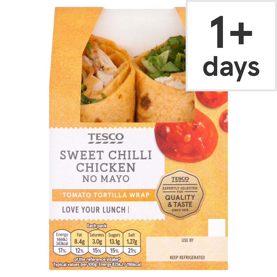 Tesco Sweet Chilli Chicken Wrap