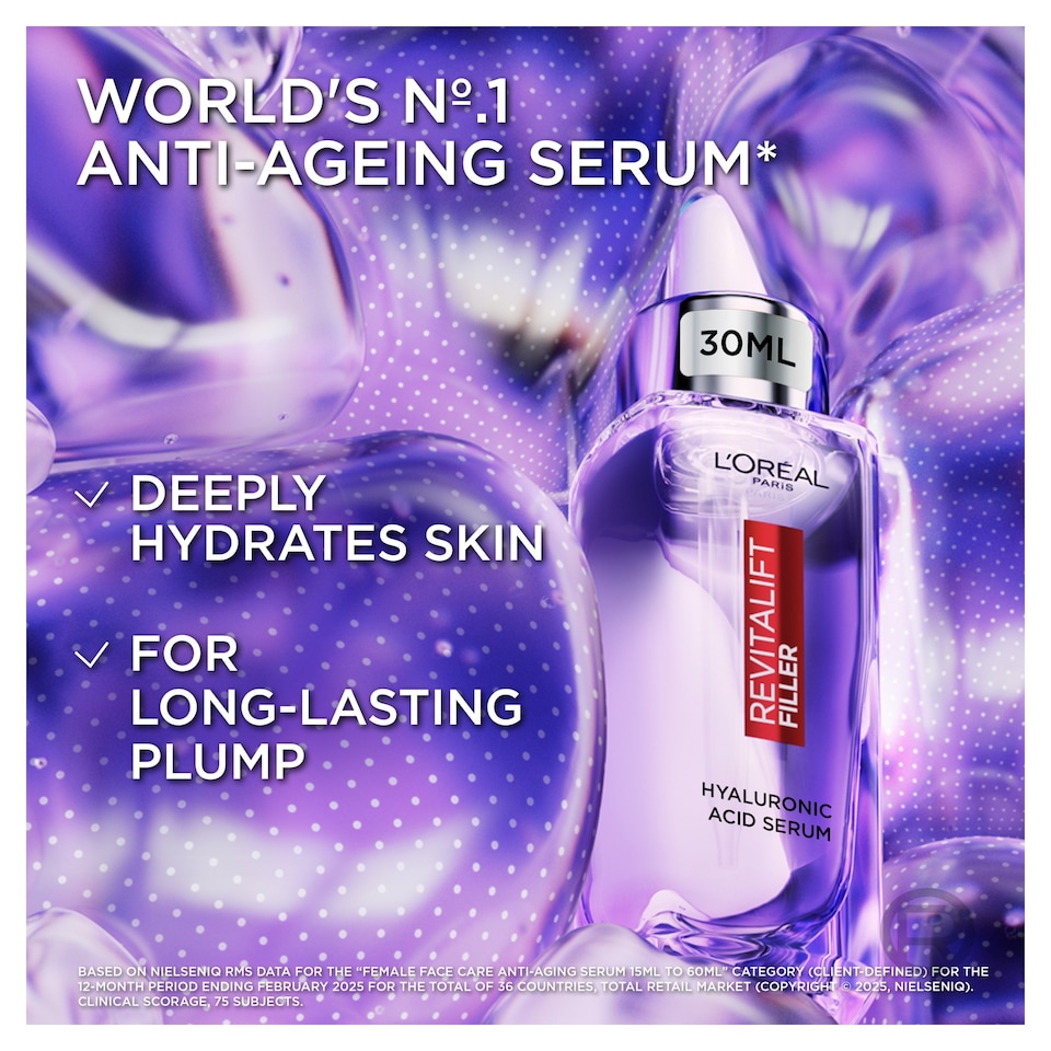 image 1 of L'Oreal Paris Revitalift Filler Anti Wrinkle Serum 30Ml