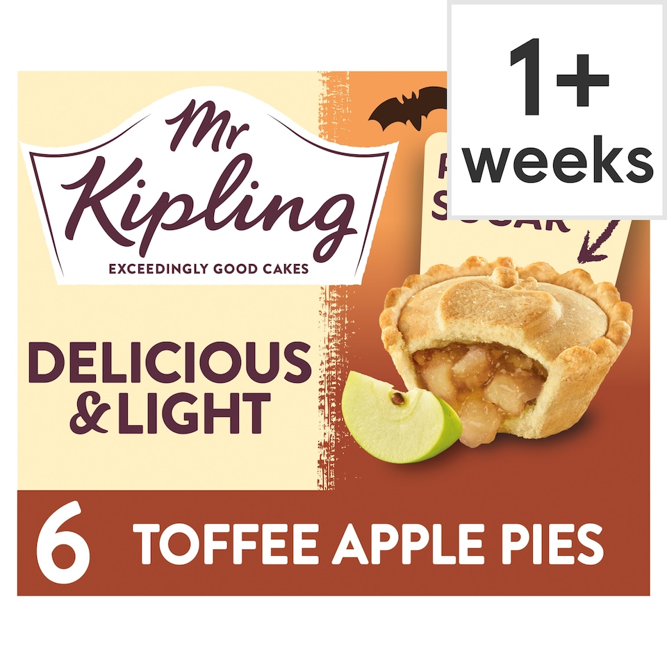 Mr Kipling Deliciously Good Toffee Apple Pies 6 Pack