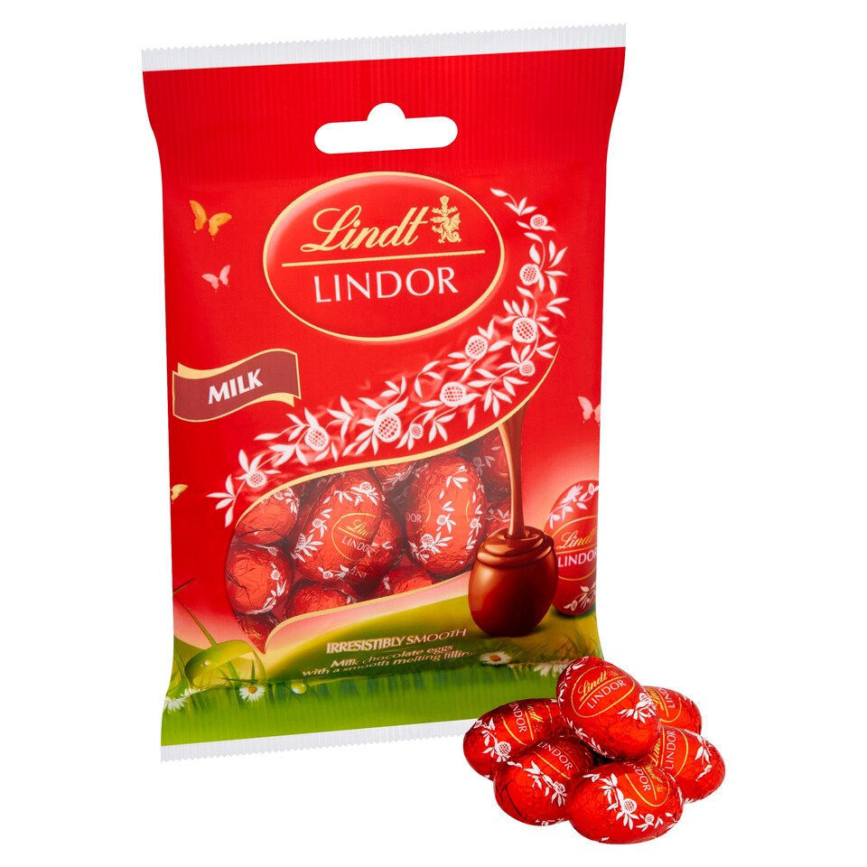 image 1 of Lindt Lindor Milk Chocolate Eggs 80G