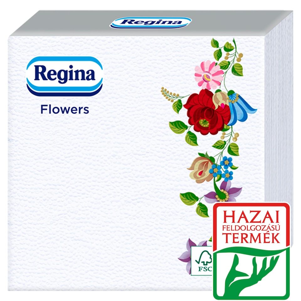 Regina Flowers szalvéta 1 rétegű 33 x 33 cm 45 db