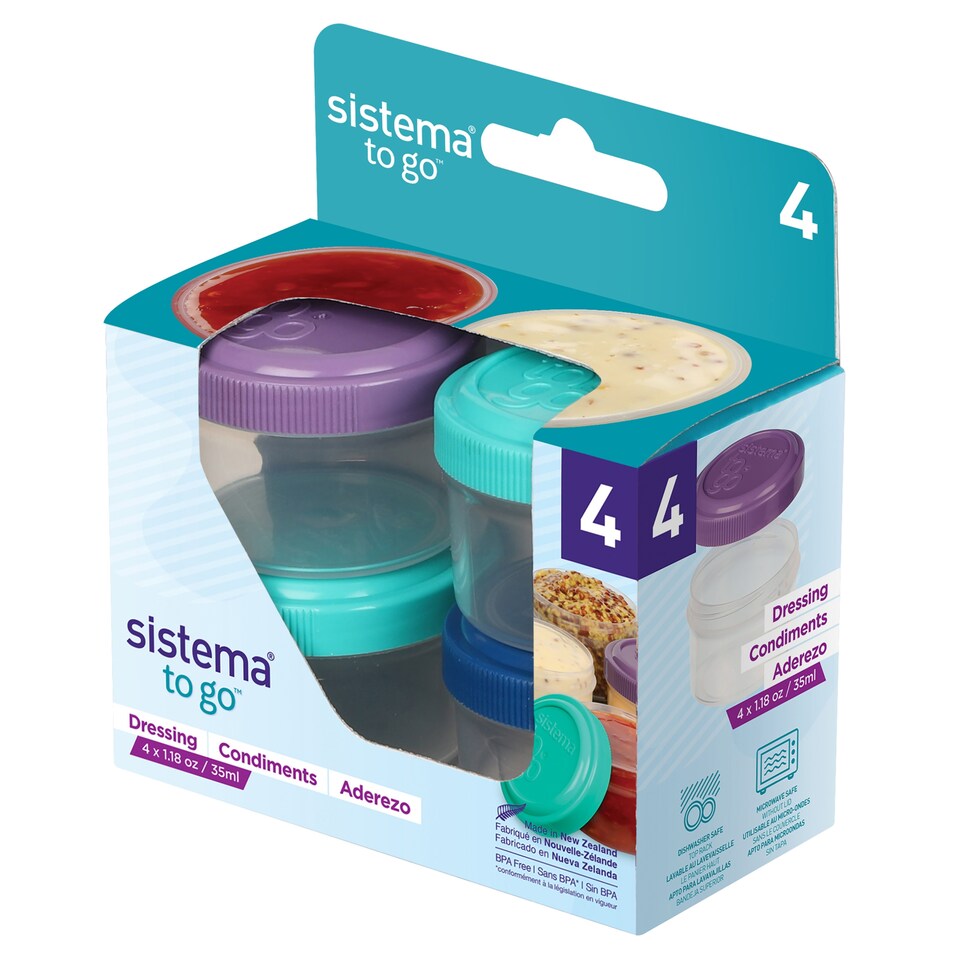image 1 of Sistema Dressing Pots To Go