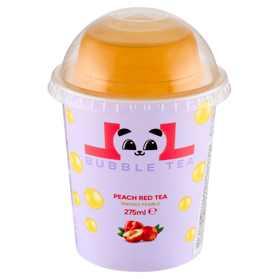 Obrázek 1 pro produkt LOL Bubble Tea nealkoholický ochucený nápoj s příchutí broskve 275ml