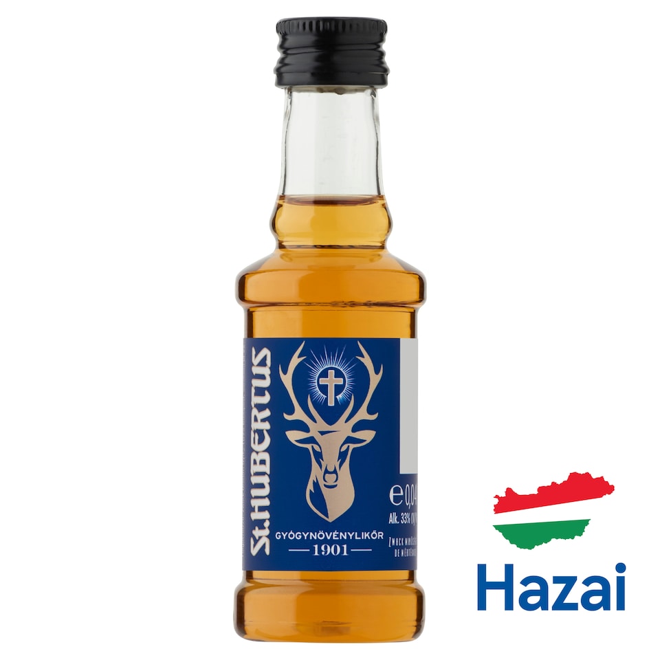 St. Hubertus gyógynövénylikőr 33% 0,04 l