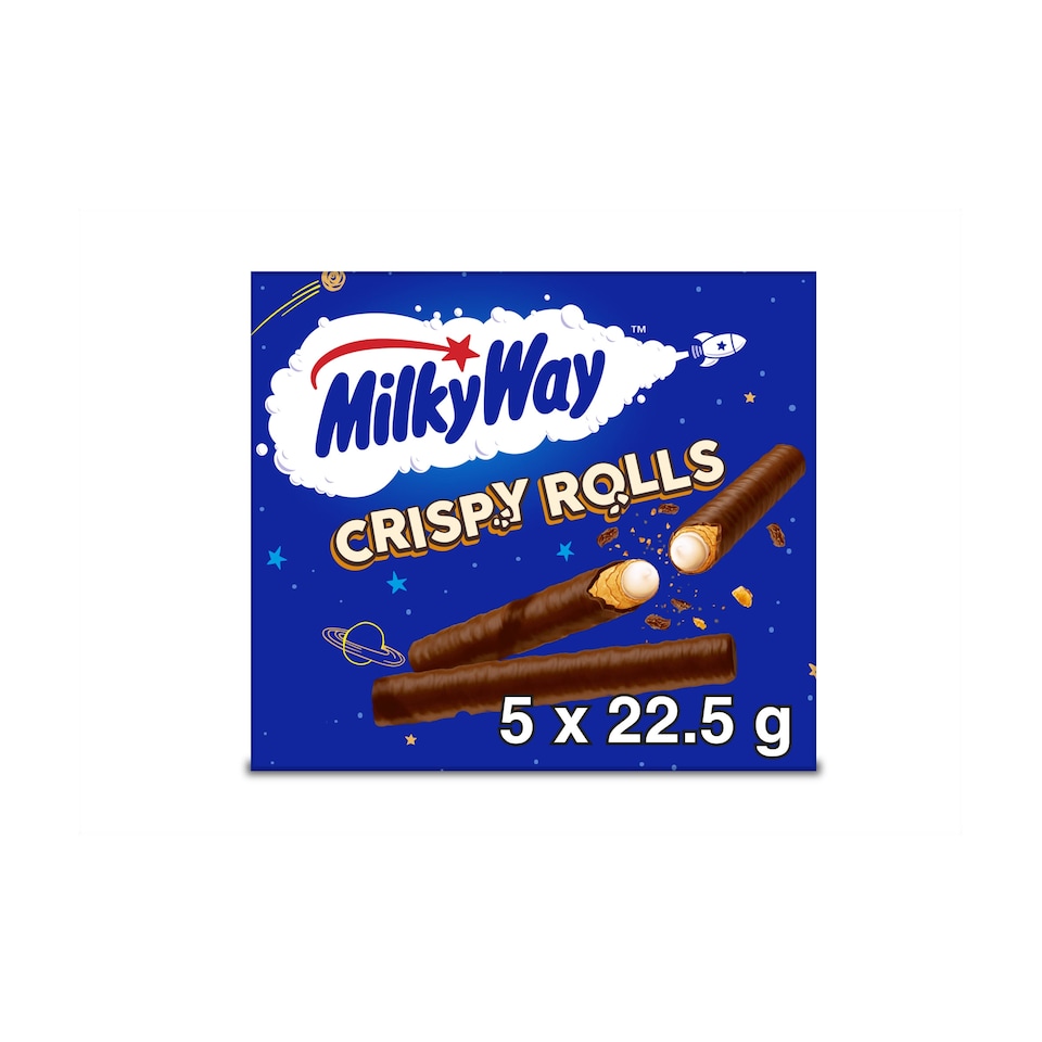 Milky Way Milk Chocolate Crispy Rolls 5 pack 112.5g