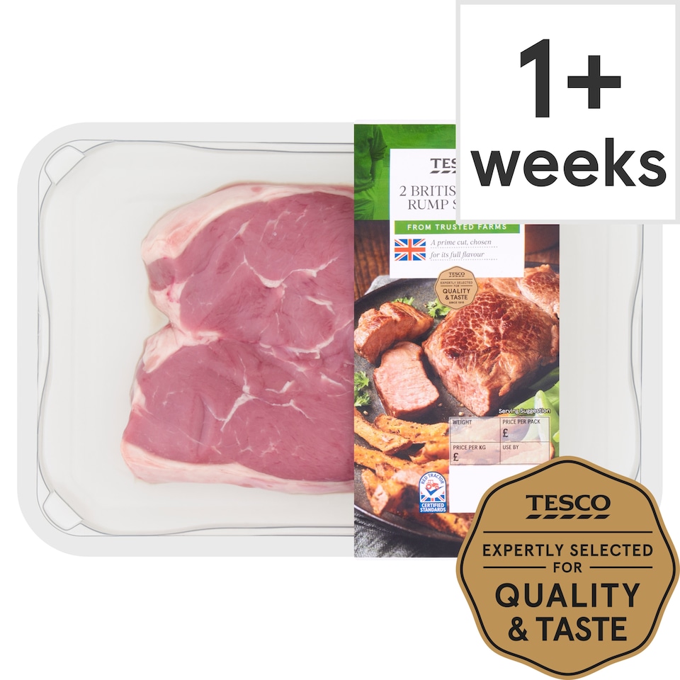 Tesco 2 Lamb Rump Steaks 300G