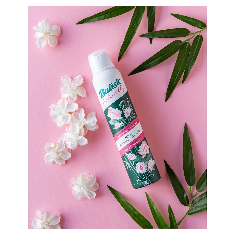 image 1 of Batiste Naturally Dry Shampoo Bamboo Gardenia 200Ml
