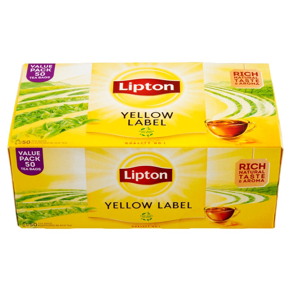 obrázok 1 z Lipton Yellow Label čierny aromatizovaný čaj 50 vrecúšok 100 g