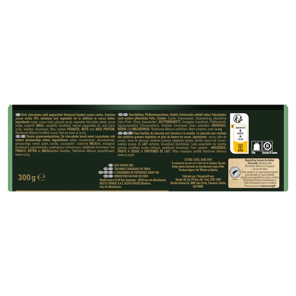 image 1 of After Eight Dark Mint Chocolate Box 300g