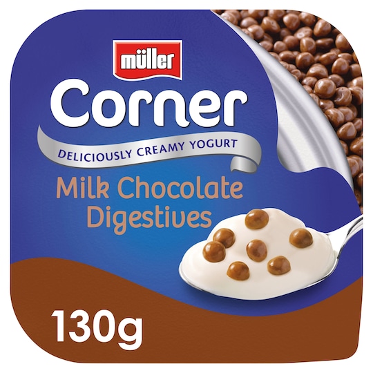 Muller Corner Yogurt Milk Chocolate Digestives 130G Tesco Groceries