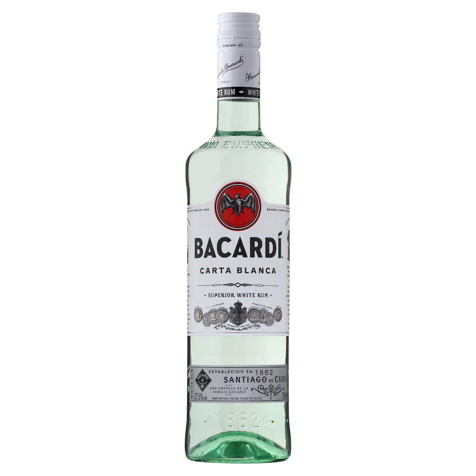 Bacardi Carta Blanca rum 37,5% 700 ml