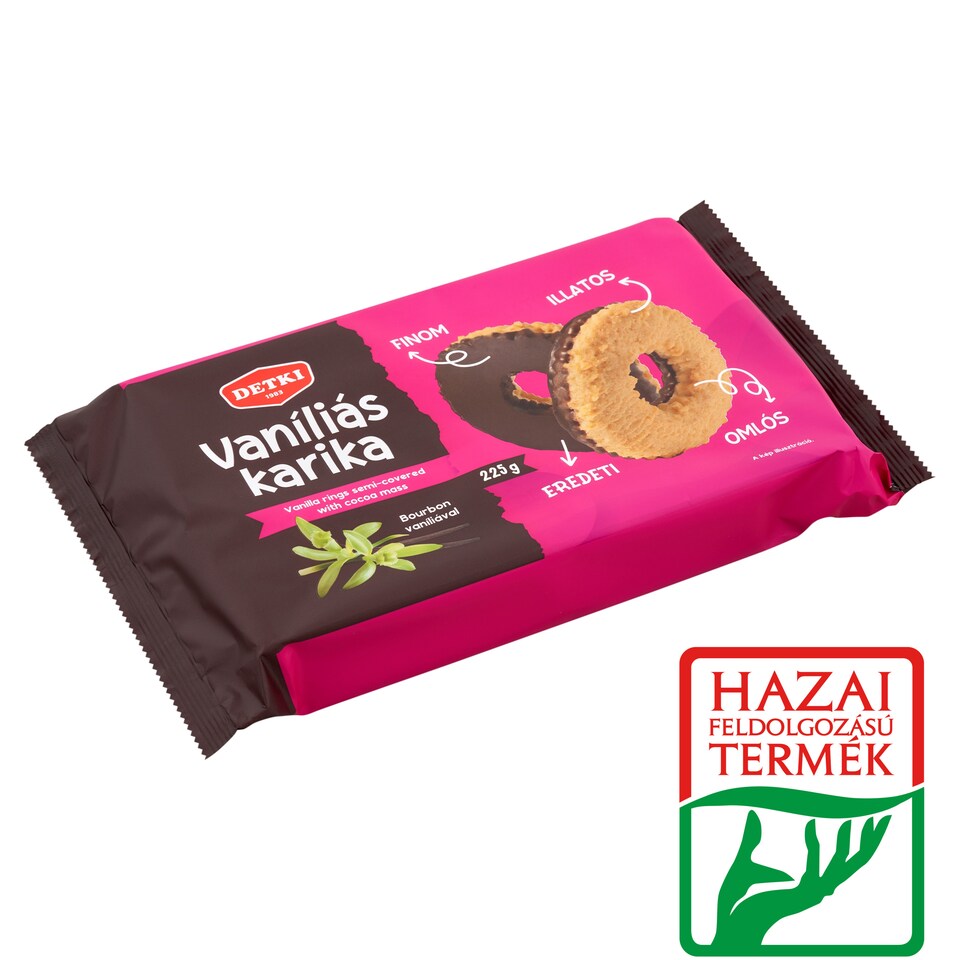 Detki vaníliás karika 225 g