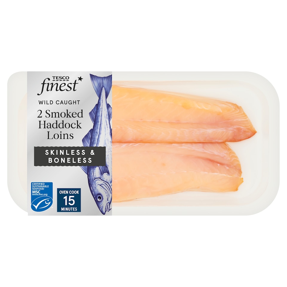 Tesco Finest Smoked Haddock Loins 280g