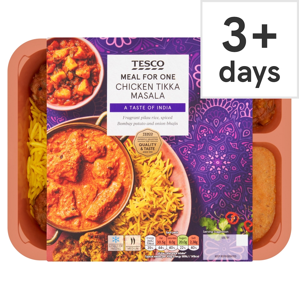 Tesco Chicken Tikka Masala Meal For One 500g