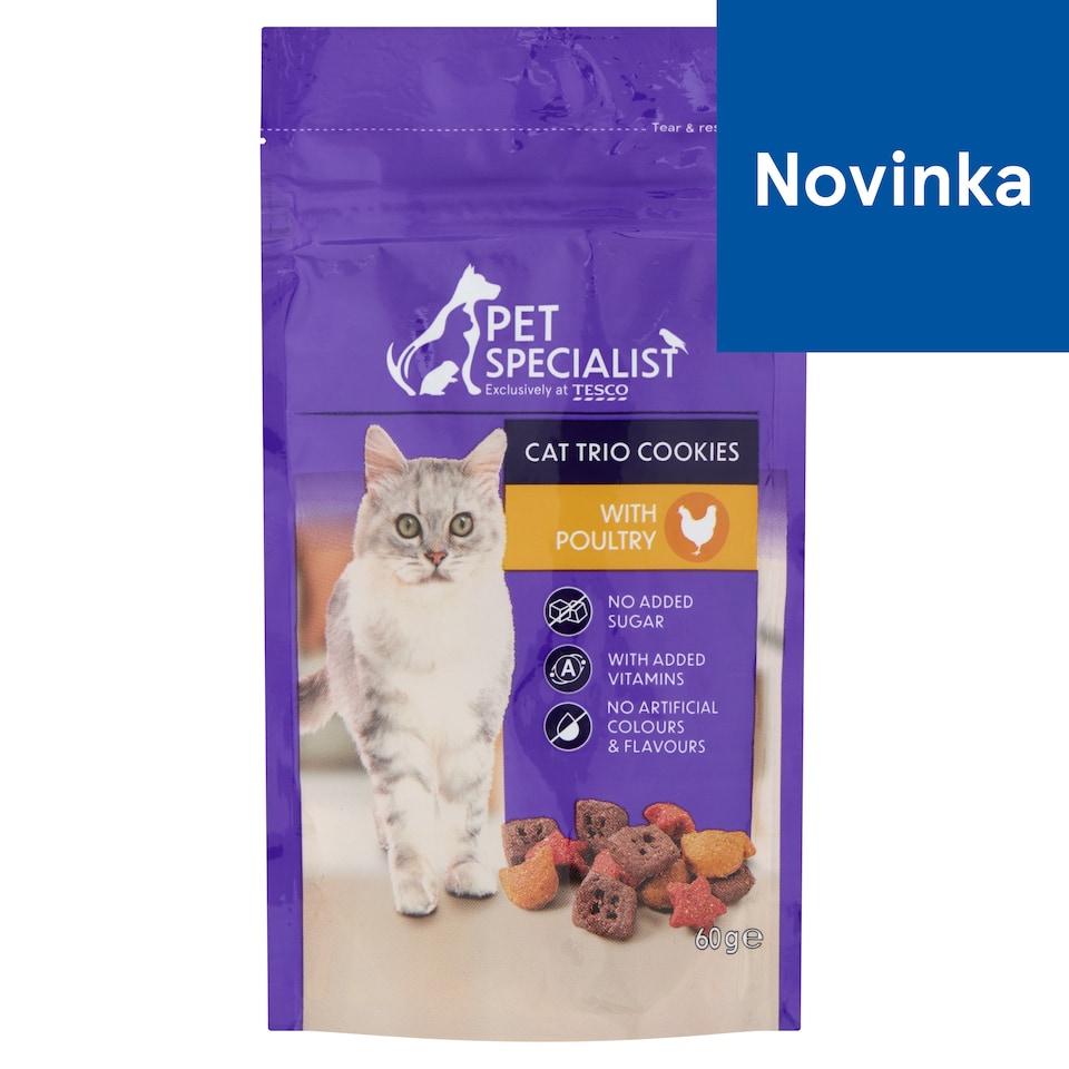 Pet Specialist Cat Trio Cookies with Poultry 60 g