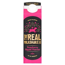 The Real Milkshake Co. Raspberry Ripple Flavour Milk Drink 1 Litre