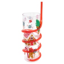 F&F Home Gingerbread Swirly Straw