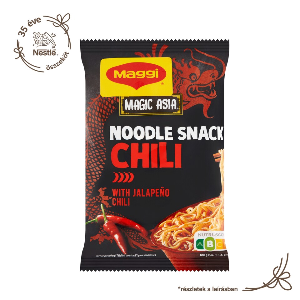 Maggi Magic Asia instant tészta chilis, ázsiai ízvilágú fűszerkeverékkel, napraforgóolajjal 62 g   1. kép