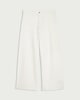 image 4 of F&F High Rise Wide Leg Cropped Jeans in Ecru