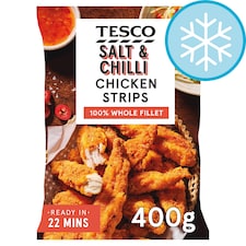 Tesco Salt & Chilli Chicken Strips 400g