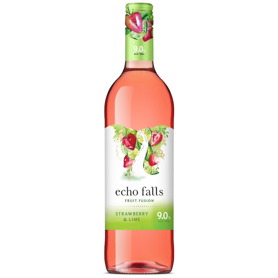 image 1 of Echo Falls Strawberry & Lime 9% Fruit Fusion 75cl