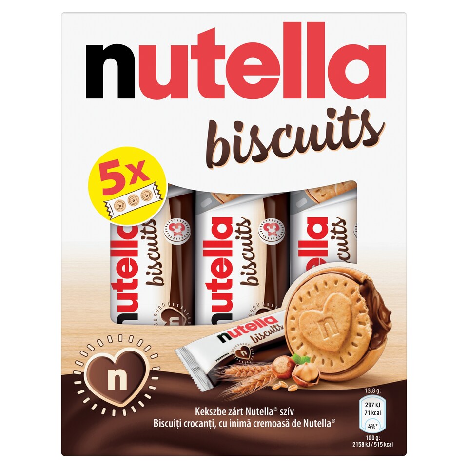 Nutella Biscuit kakaós mogyorókrémmel töltött keksz 207 g