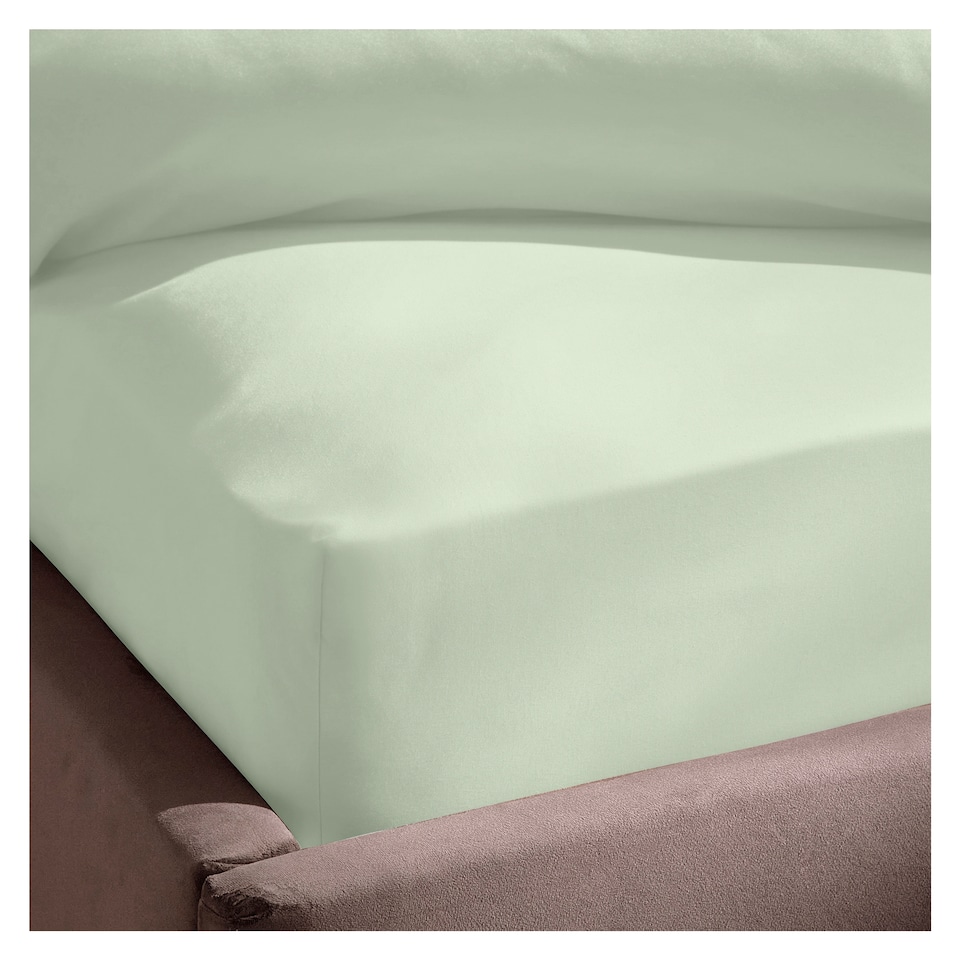 Silentnight Supersoft Green Fitted Sheet Double