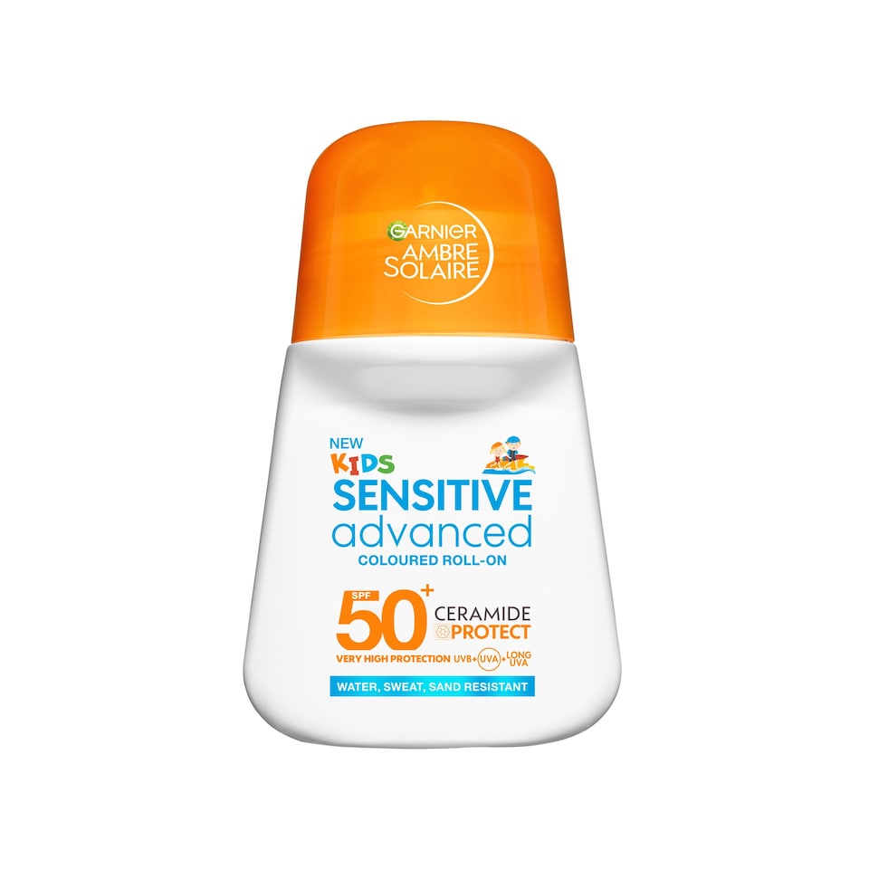 image 1 of Garnier Ambre Solaire Kids Sensitive Advanced Roll On SPF50 50ml