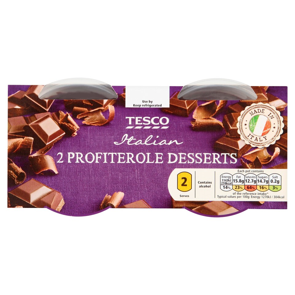 Tesco Profiteroles 2 X 90G