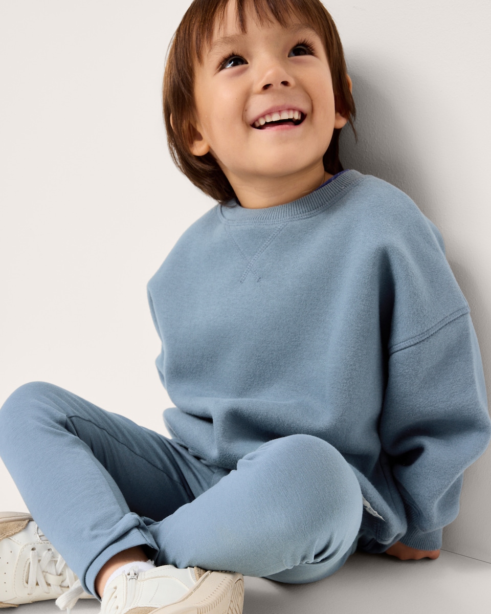 image 1 of F&F Boys 3-Pack Cotton Rich Leggings in Blue