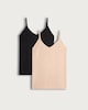 image 4 of F&F 2-Pack Contour Seamfree Spaghetti Strap Camisoles in Multi