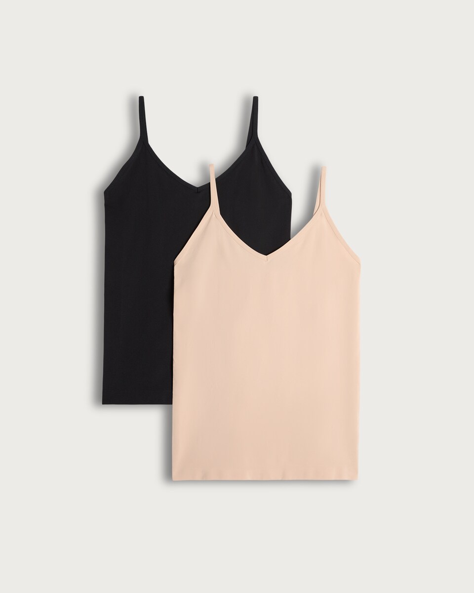 F&F 2-Pack Contour Seamfree Spaghetti Strap Camisoles in Multi