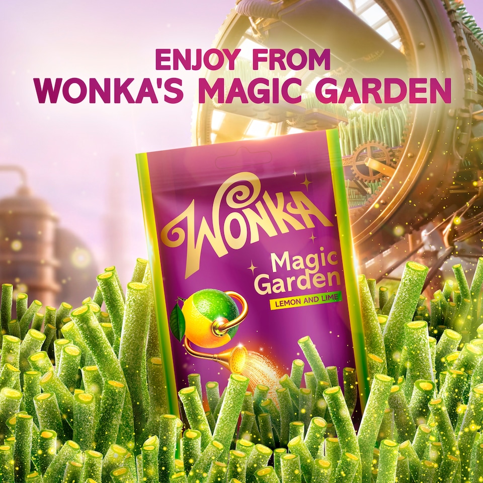image 1 of Wonka Magic Garden Lemon and Lime Flavour 100g