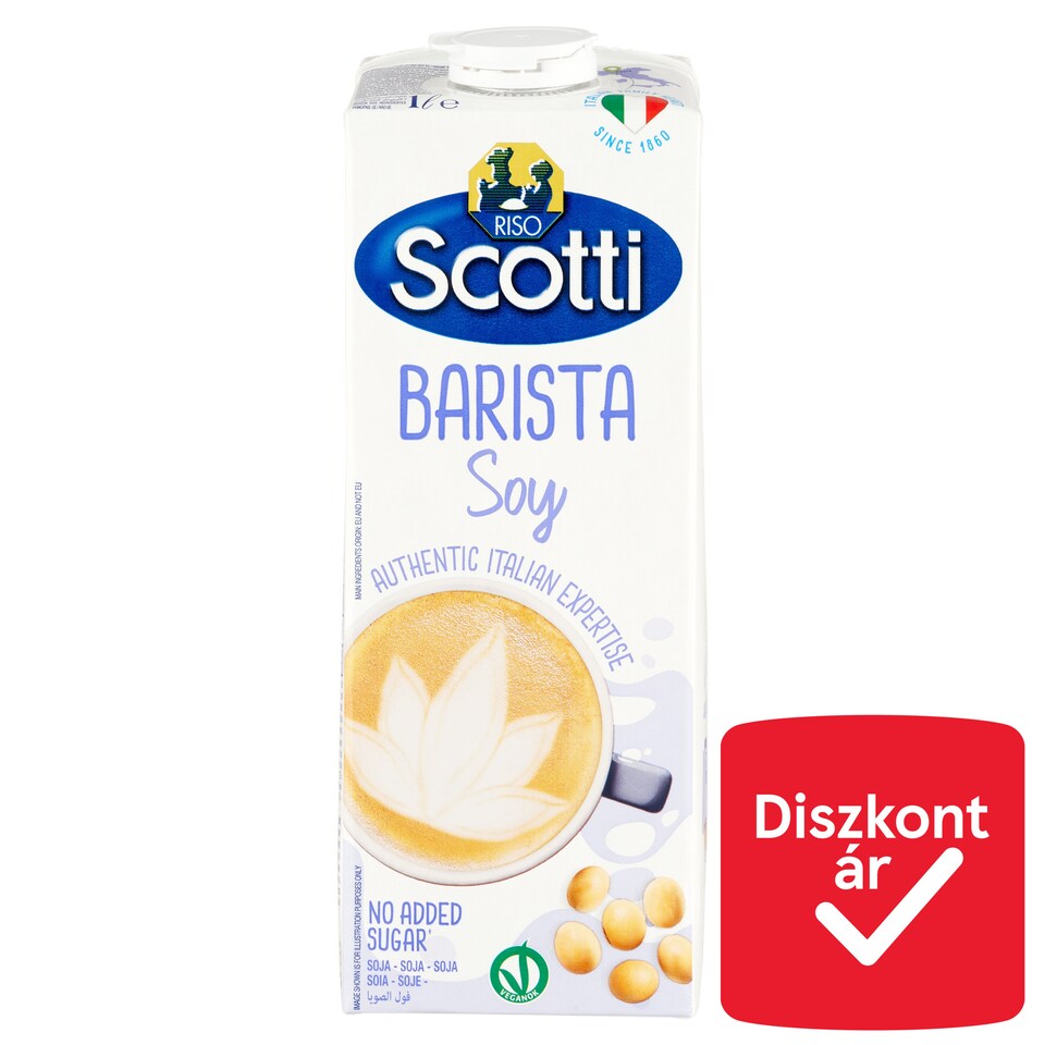 image 1 of Riso Scotti Barista Say and Rice Drink with Calcium and Vitamins 1 l