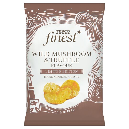 Tesco Finest Wild Mushroom & Truffle Flavoured Crisps 150G Tesco Groceries