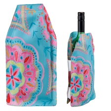 Solstice Floral Gel Wine Bottle Cooler