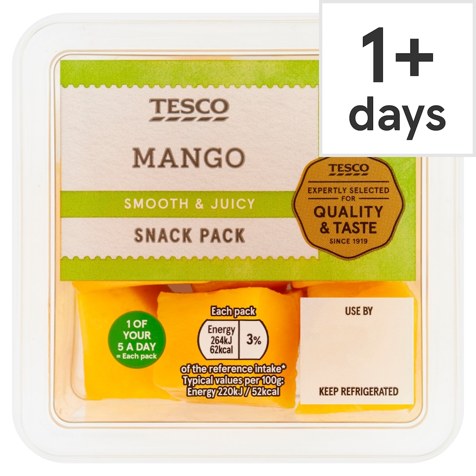 Tesco Mango Chunks 120G (FOS)