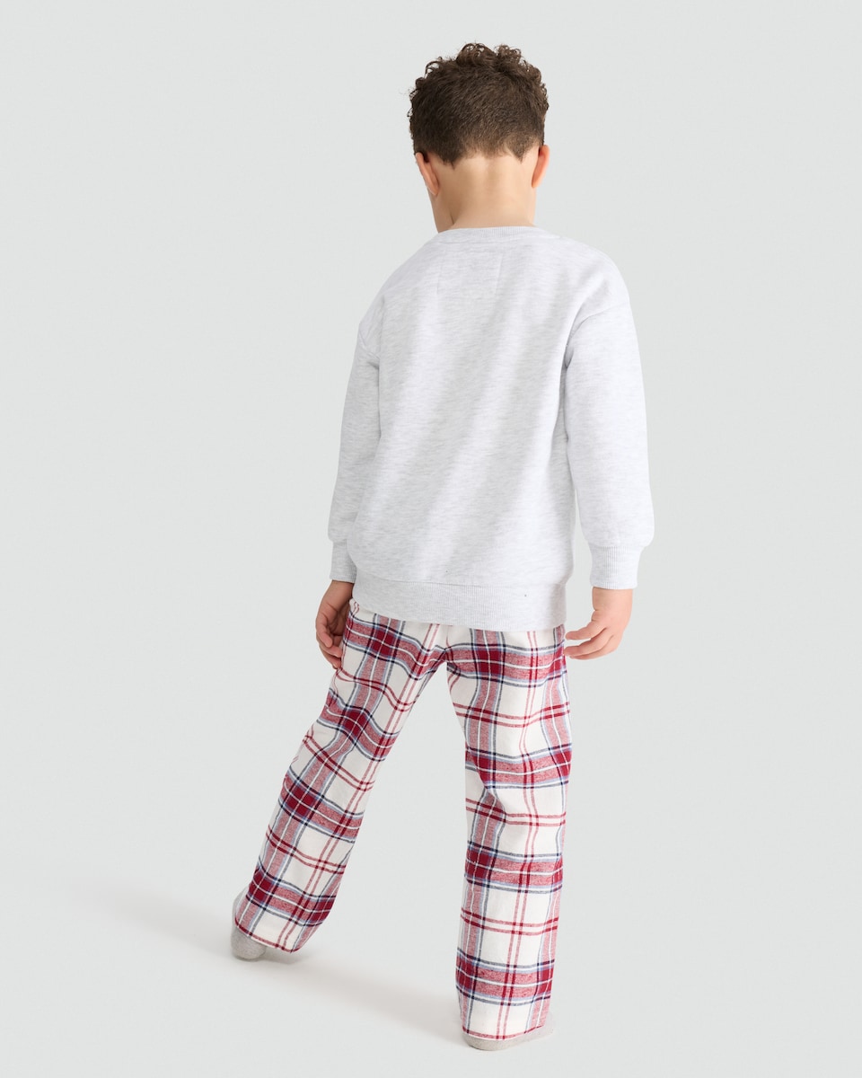 image 1 of F&F Santa Squad Matching Family Christmas Pyjamas in Grey Multi
