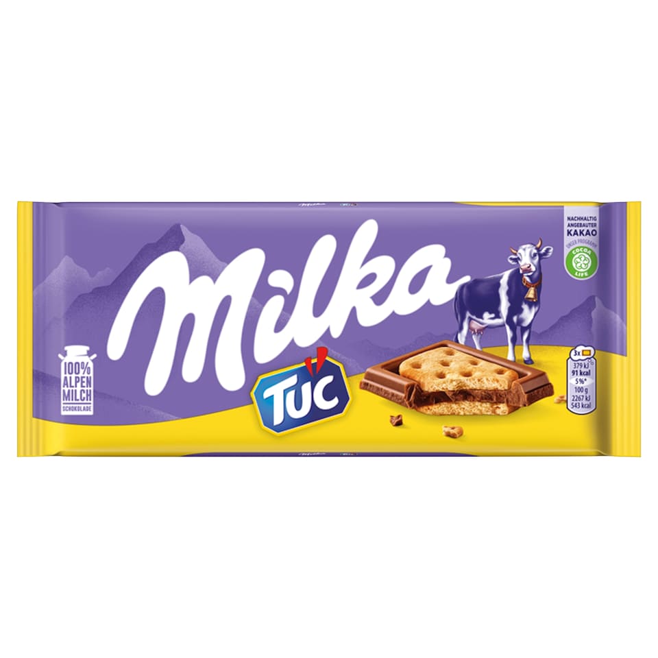 Milka Tuc alpesi tejcsokoládé sós krékerrel 87 g