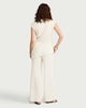 image 3 of F&F Textured Wide Leg Co-ord Trousers in Cream