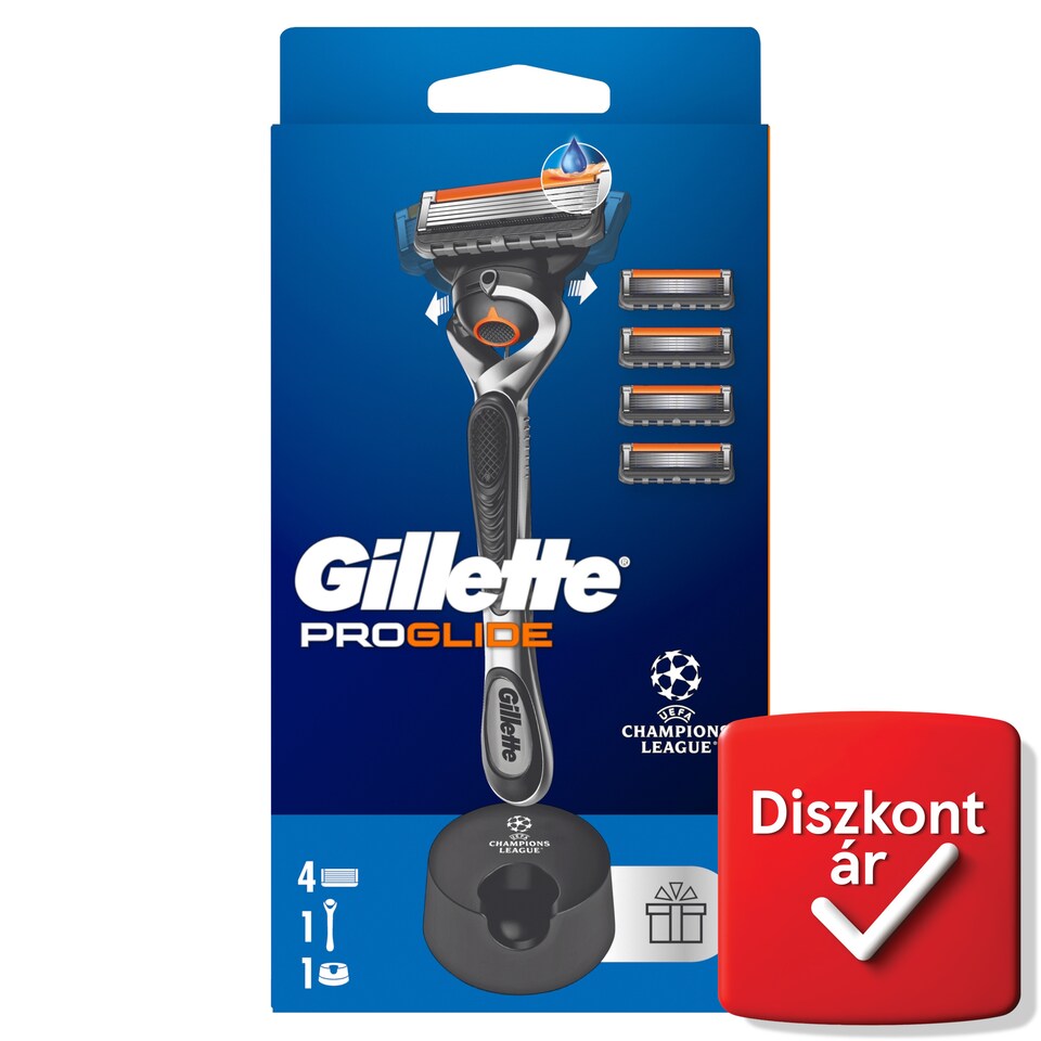 UEFA Champions League Special Edition Gillette ProGlide Férfi Borotva, 4 Borotvabetétek  1. kép